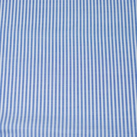 Avellino Dark Blue Popelin Stripes - 4