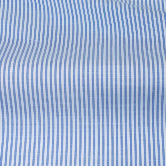 Avellino Dark Blue Popelin Stripes - 3
