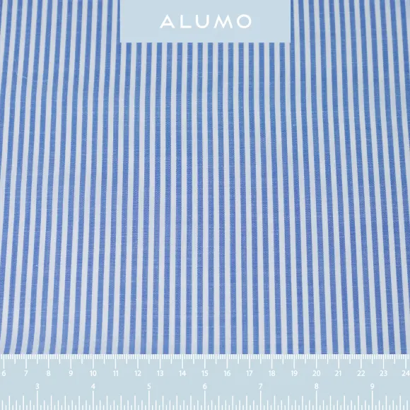 Avellino Dark Blue Popelin Stripes - 2