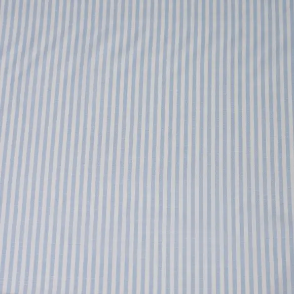 Avellino Light Blue Popelin Stripes - 4
