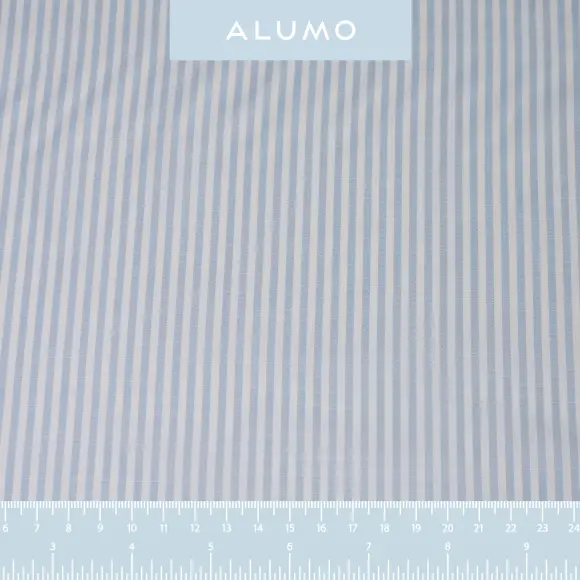 Avellino Light Blue Popelin Stripes - 2