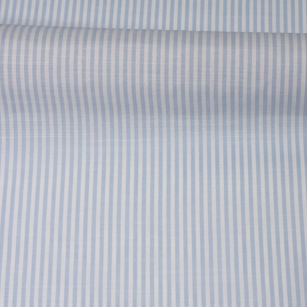 Avellino Light Blue Popelin Stripes