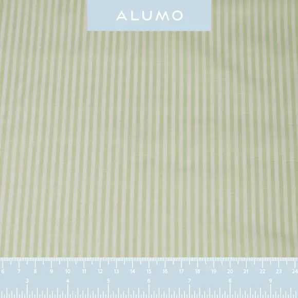 Avellino Green Popelin Stripes - 2
