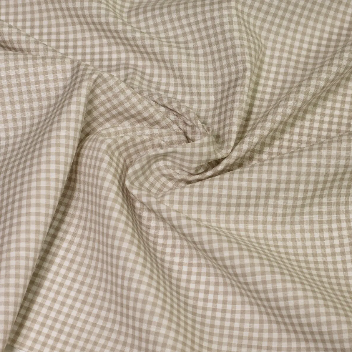 Avellino Grey Popelin Check