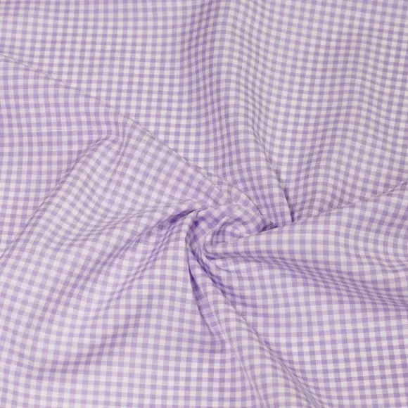 Avellino Lilac Popelin Check