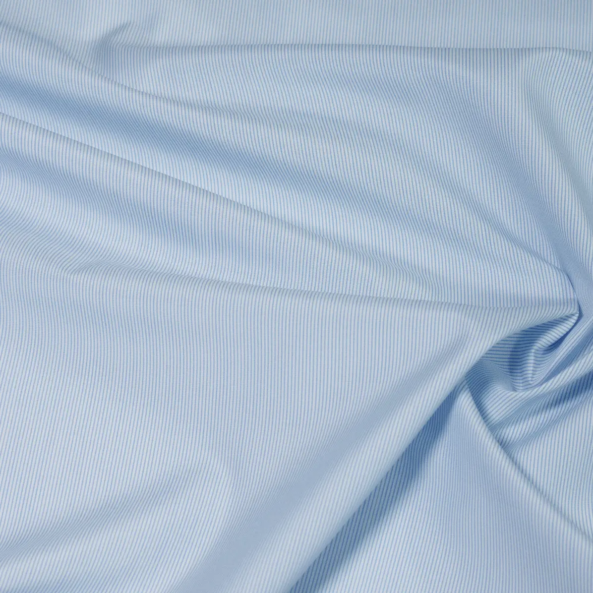 Suprastretch Popelin Hellblau Popelin Streifen