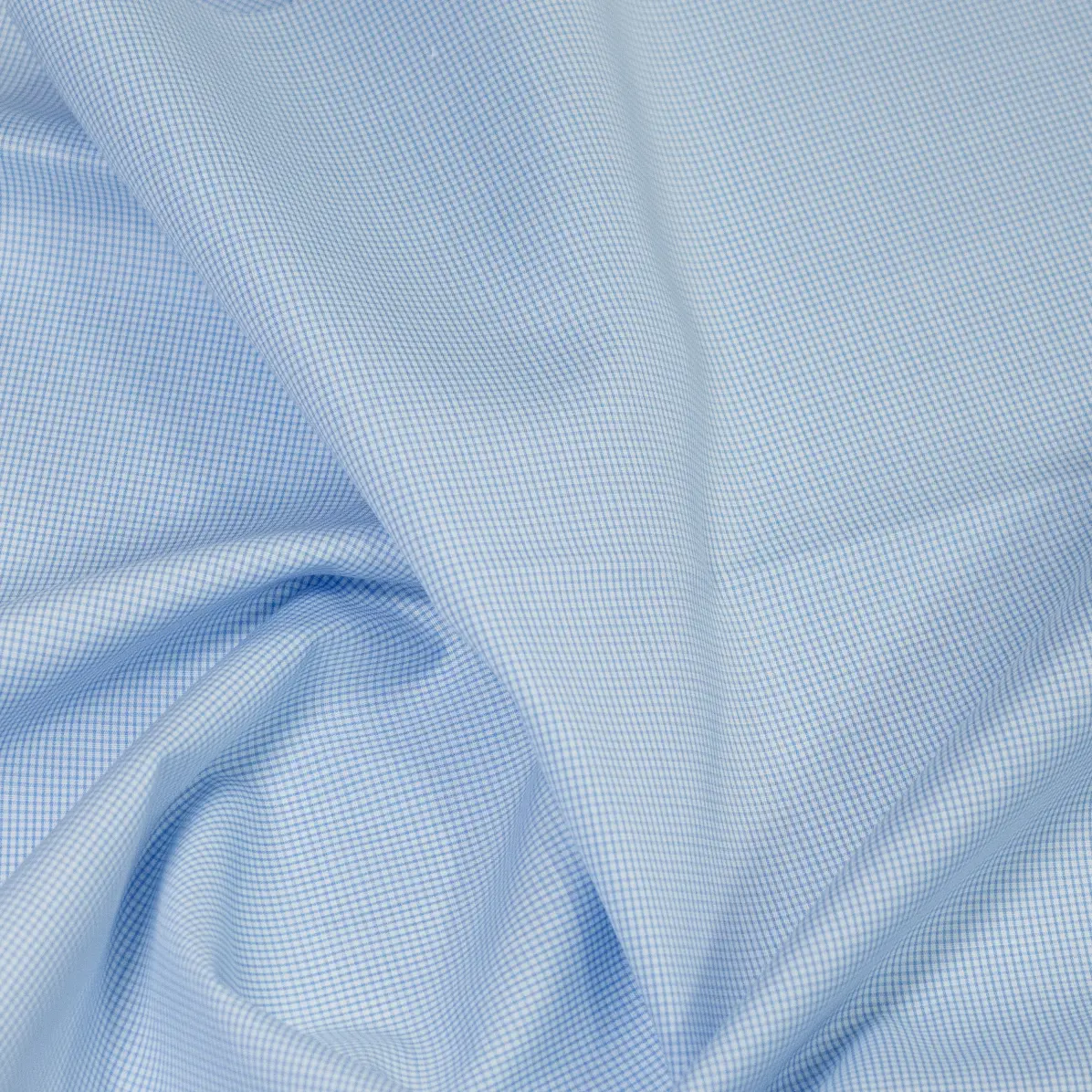 Suprastretch Popeline Bleu moyen Popeline Carreaux  