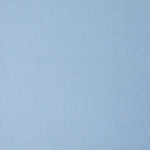 Supraluxe Azzurro Popelin Quadri 3