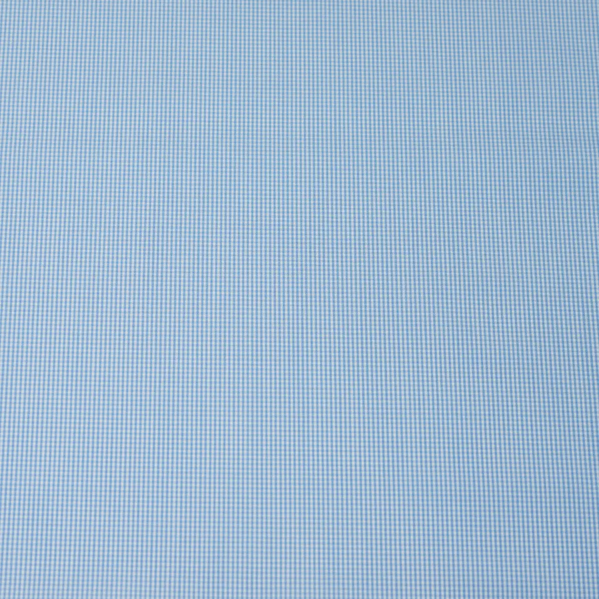 Supraluxe Azzurro Popelin Quadri 3