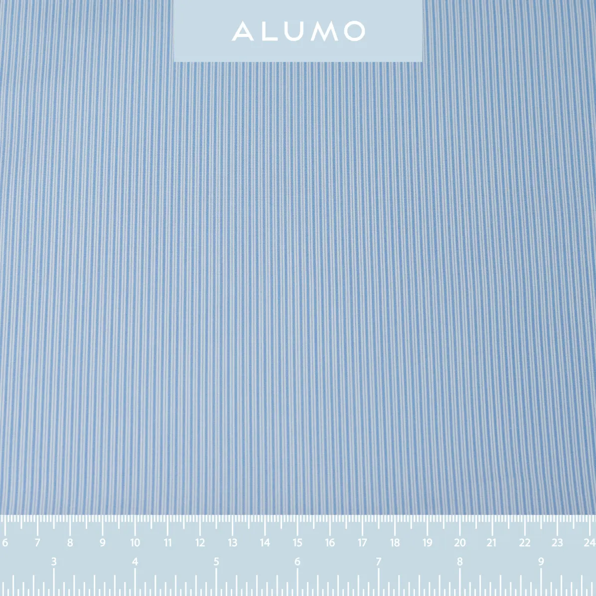 Supraluxe Bleu clair Popeline Rayures 7