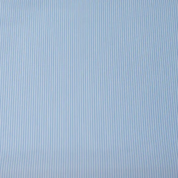 Supraluxe Bleu clair Popeline Rayures 7 - 4