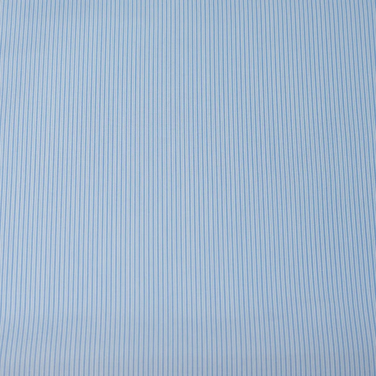 Supraluxe Bleu clair Popeline Rayures 7