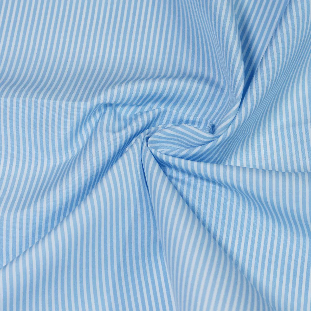 Organic Supraluxe Blu medio Popelin Righe 3