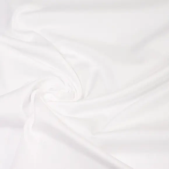 Organic Popeline White Popelin Solid plain