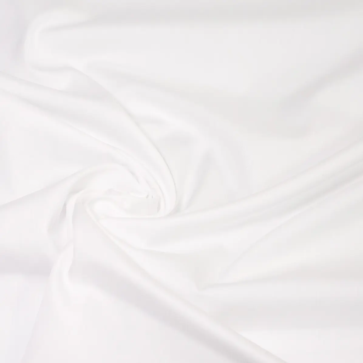 Organic Popeline White Popelin Solid plain