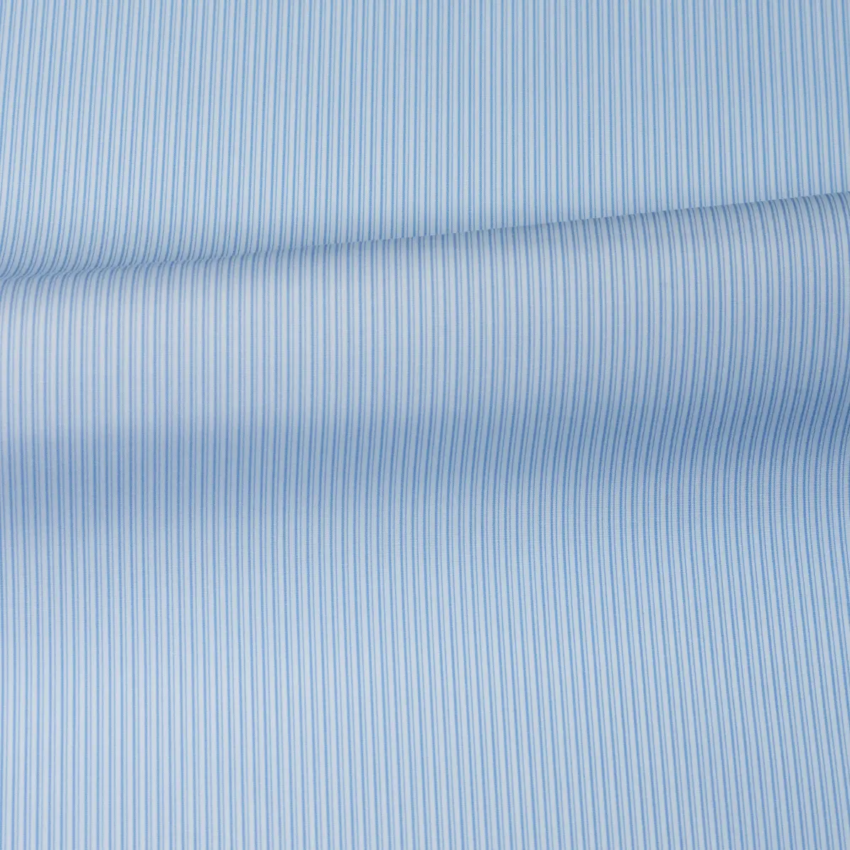 Supraluxe Medium Blue Popelin Stripes 4