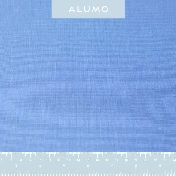 Supraluxe Blu medio Popelin Tinta unita 3 - 2