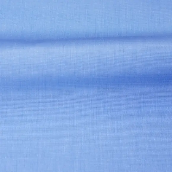 Supraluxe Blu medio Popelin Tinta unita 3 - 3