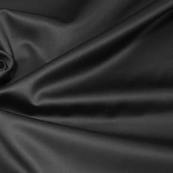 Satin Black Satin Solid plain