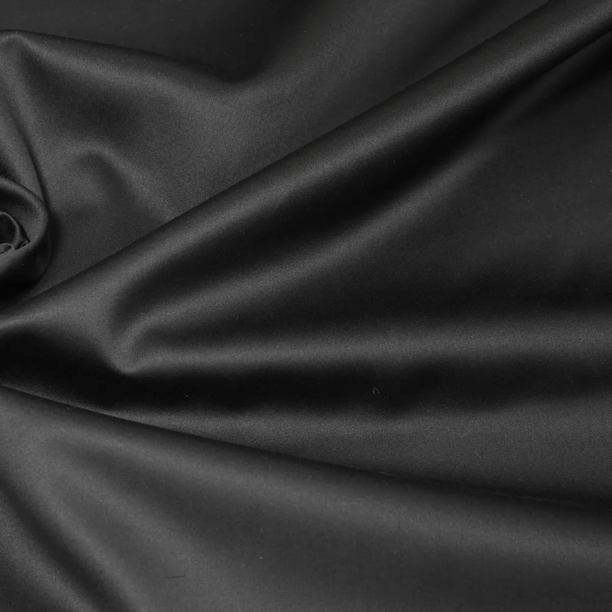 Satin Black Satin Solid plain