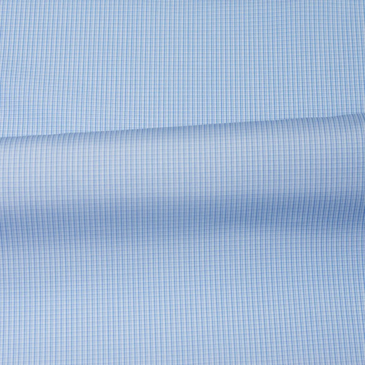 Supraluxe Medium Blue Popelin Check 2