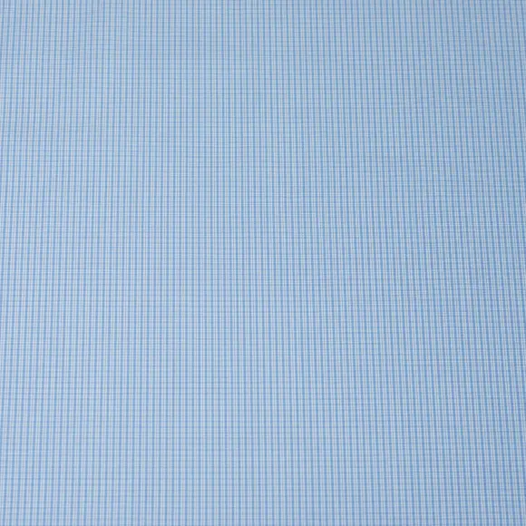 Supraluxe Light Blue Popelin Check 2 - 4