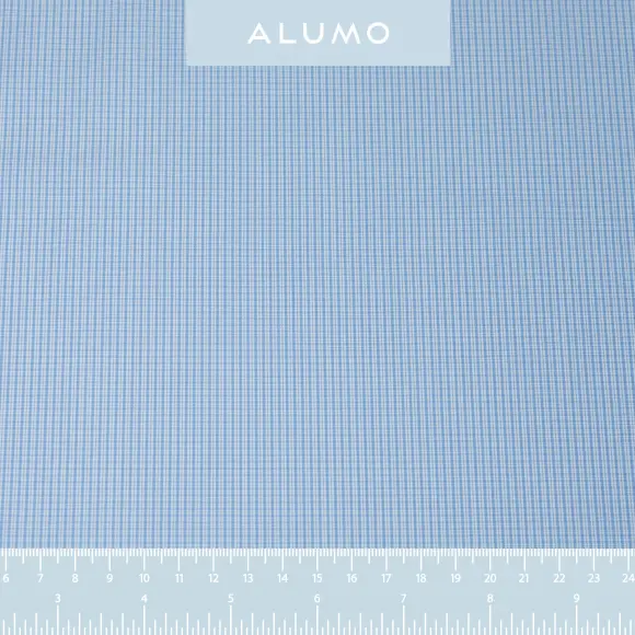 Supraluxe Light Blue Popelin Check 2 - 2