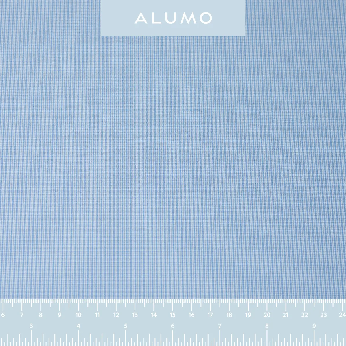 Supraluxe Light Blue Popelin Check 2