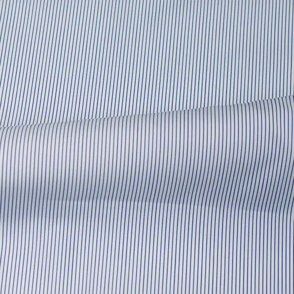 Supraluxe Dark Blue Popelin Stripes 2 - 3