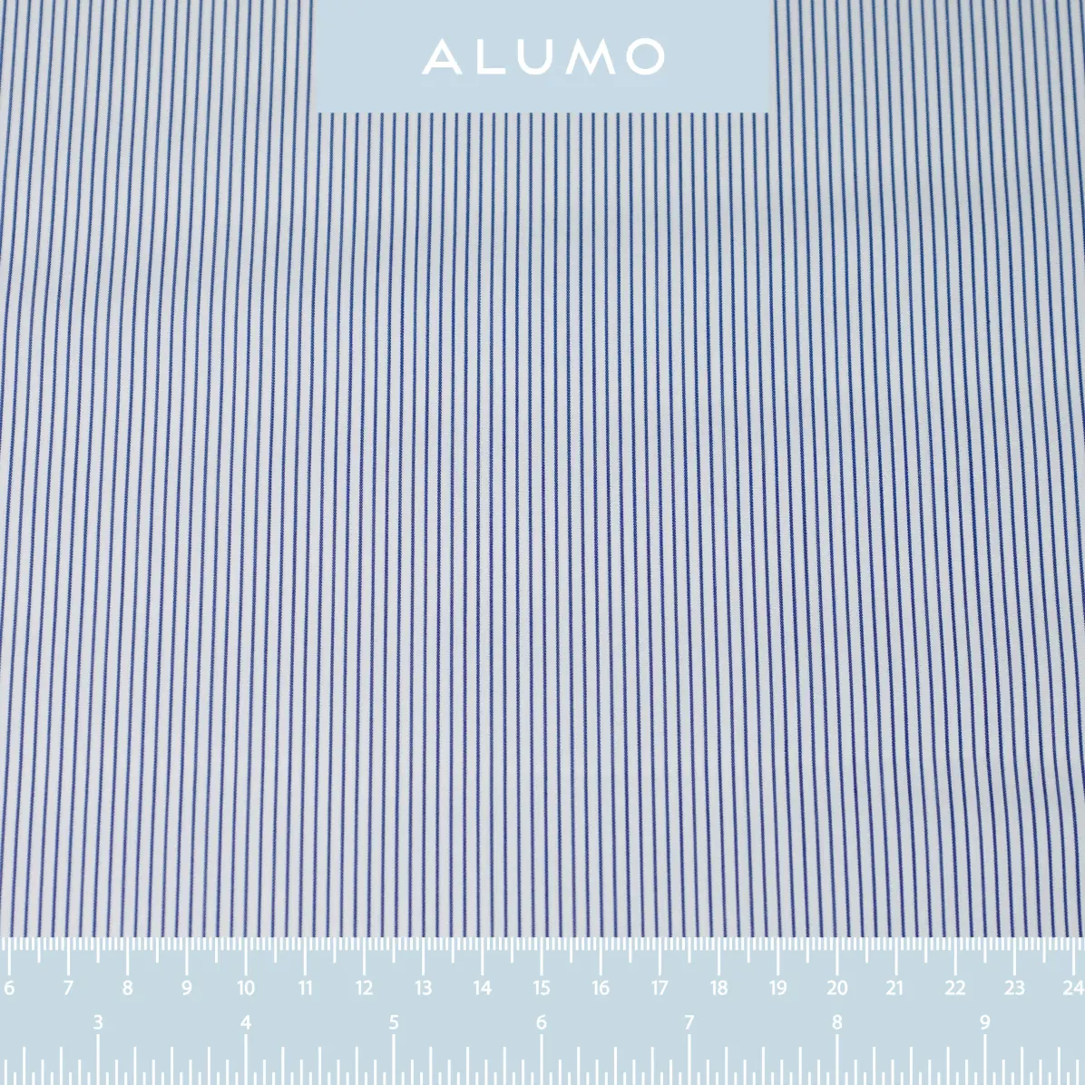 Supraluxe Dark Blue Popelin Stripes 2