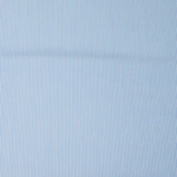 Supraluxe Azzurro Popelin Righe 3 - 4
