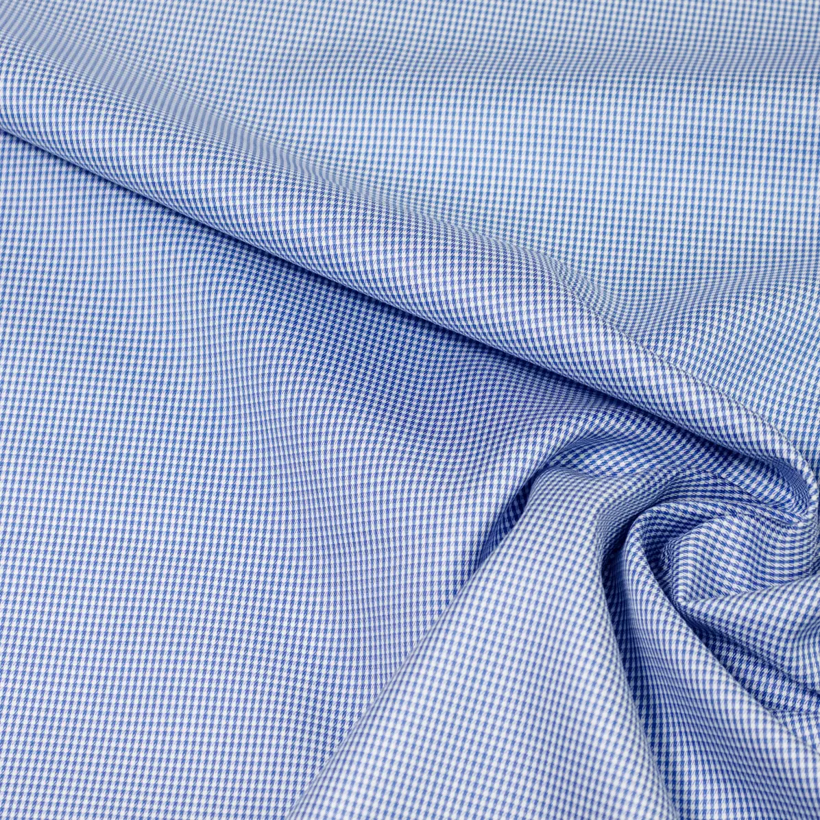 Twill Soprano Bleu moyen Sergé Carreaux  