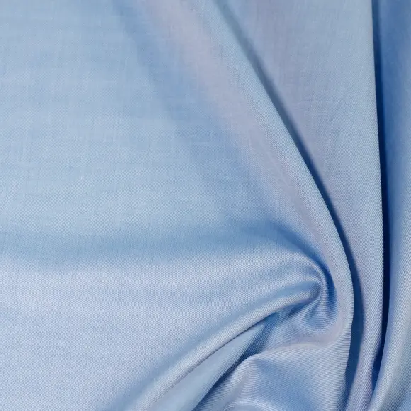 Twill Soyada Medium Blue Twill Solid Plain