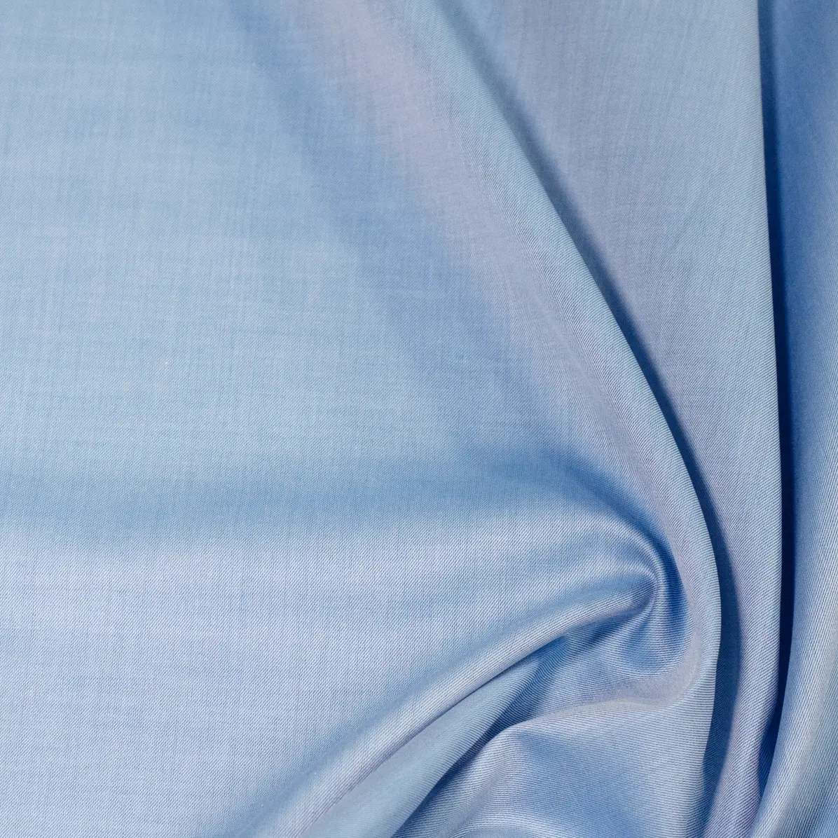 Twill Soyada Medium Blue Twill Solid Plain