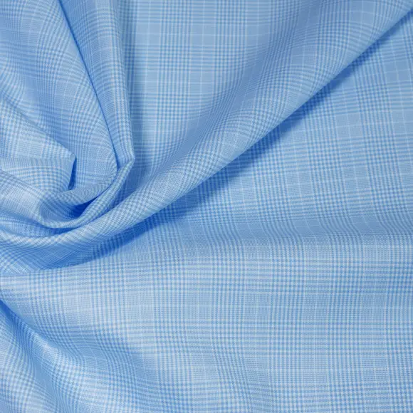 Twill Soyada Light Blue Twill Check 2