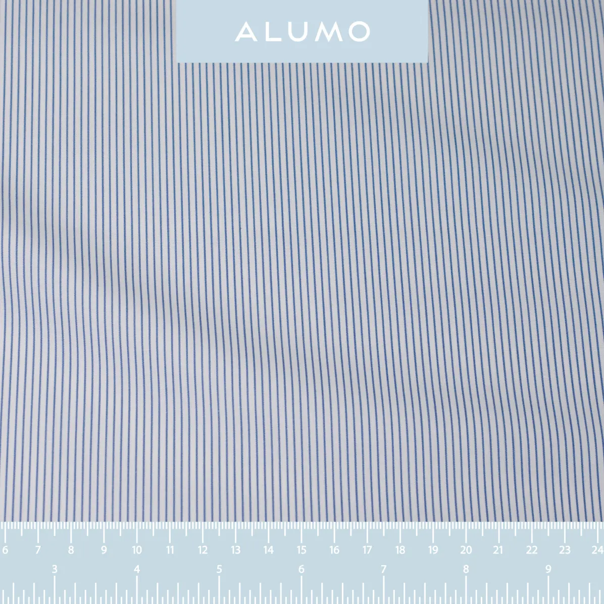 Supraluxe Medium Blue Popelin Stripes 2