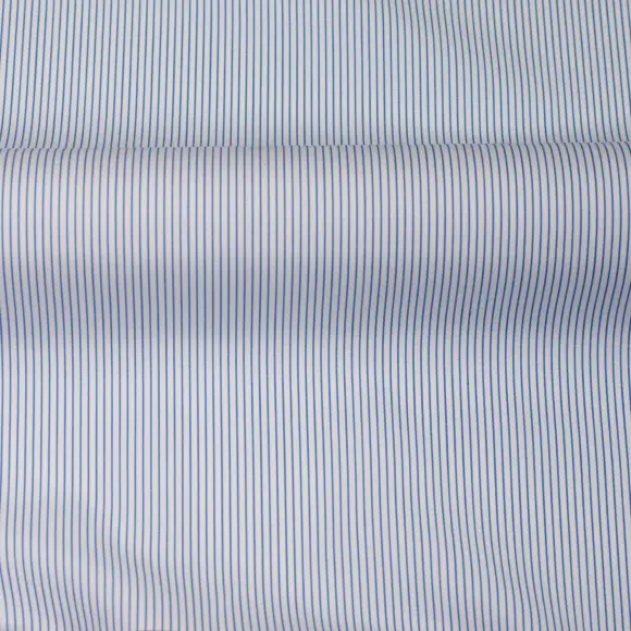 Supraluxe Medium Blue Popelin Stripes 2 - 3