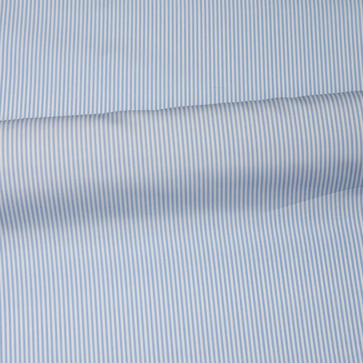 Supraluxe Azzurro Popelin Righe 1