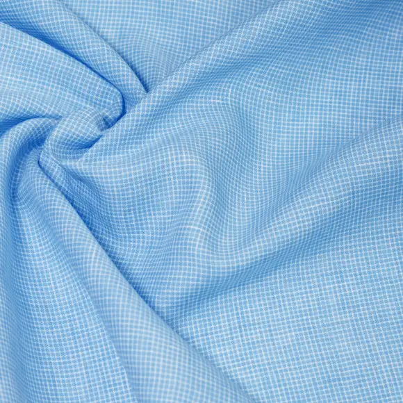 Centolino Blu medio Popelin Quadri