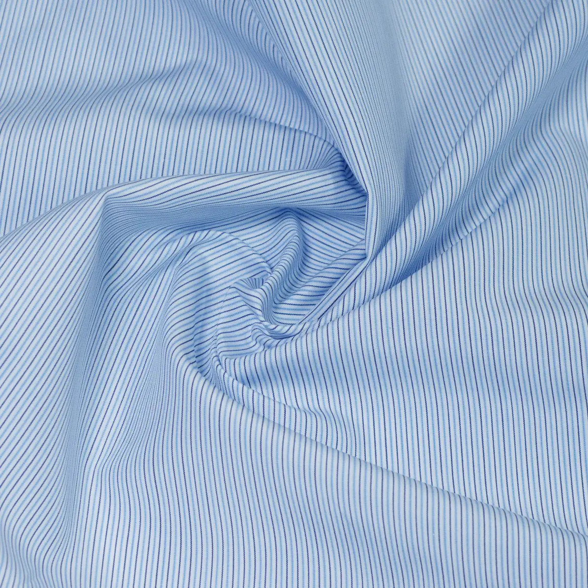 Silvano Azzurro Popelin Righe