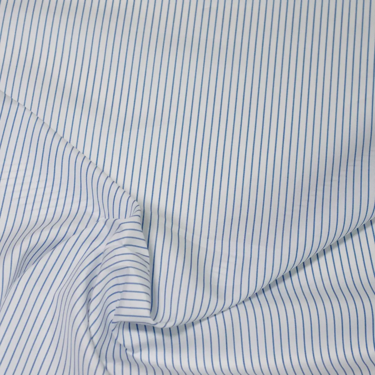 Soyella Duecento Medium Blue Popelin Stripes 3