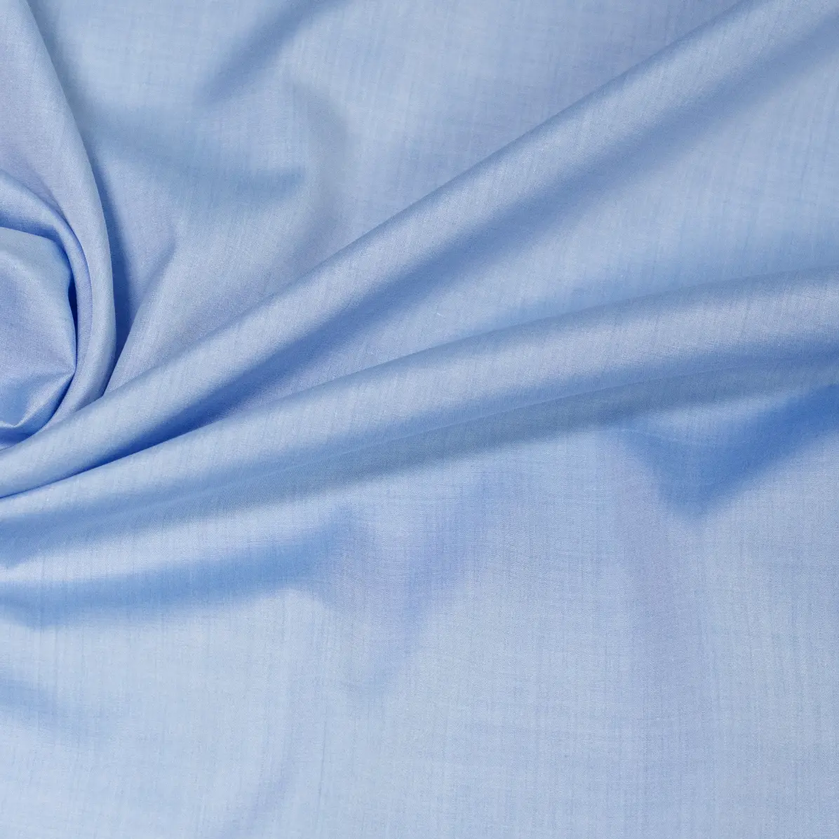 Soyella Duecento Medium Blue Popelin Solid plain 1