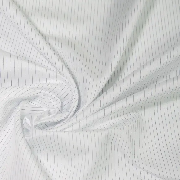 Soyella Duecento Hellblau Popelin Streifen