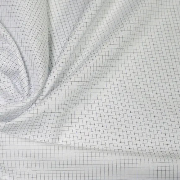 Soyella Duecento Light Blue Popelin Check 1