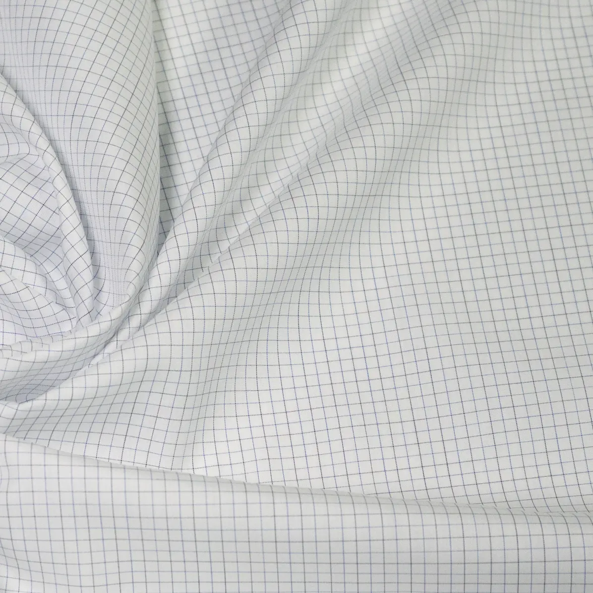 Soyella Duecento Light Blue Popelin Check 1