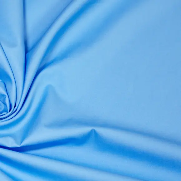 Salvatore Triplo Medium Blue Popelin Solid plain 2