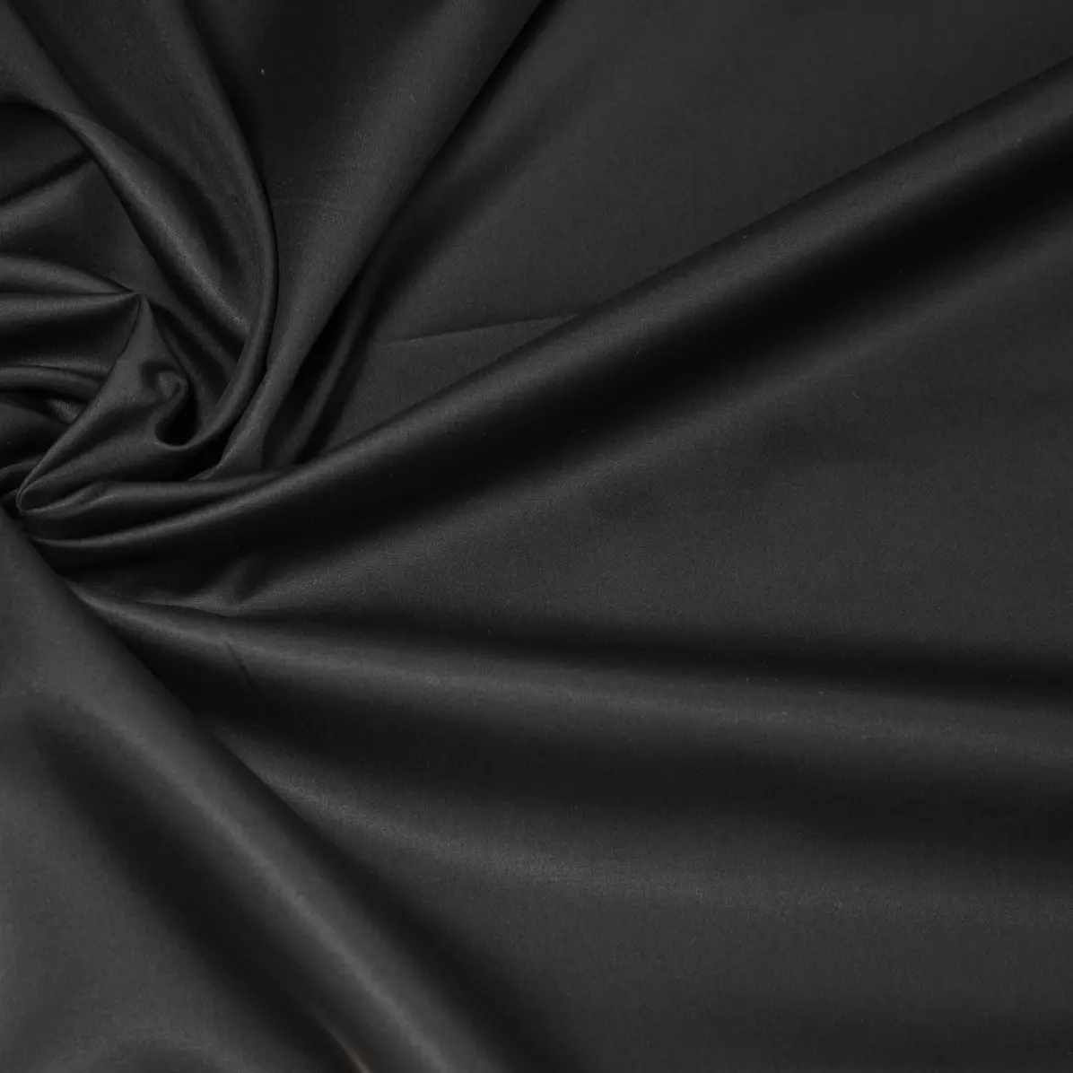Soyella Duecento Black Popelin Solid plain