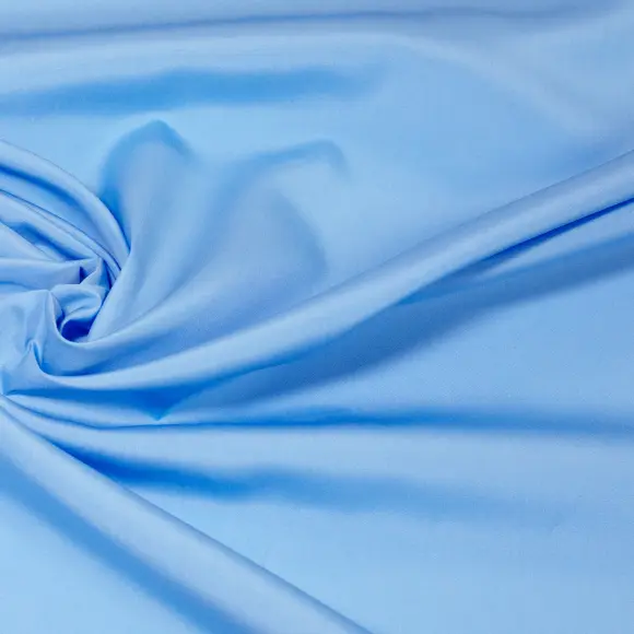 Soyella Duecento Medium Blue Popelin Solid plain 3