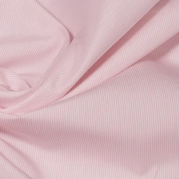 Sea Island Rosa Popelin Streifen