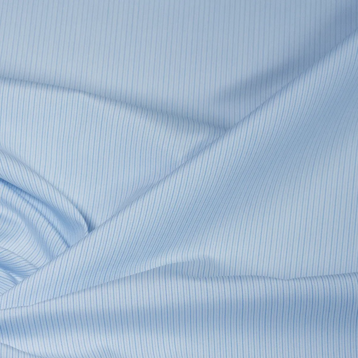 Sea Island Medium Blue Popelin Stripes 4